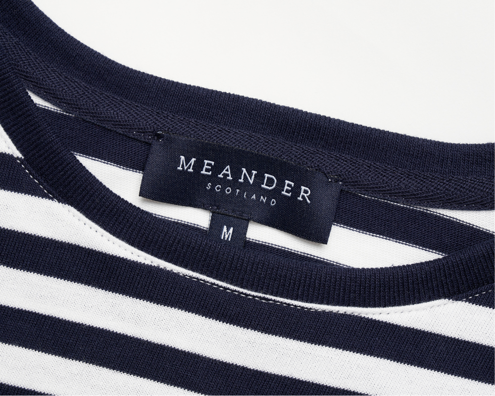 Organic Cotton Long Sleeve Stripe Tee - Mens