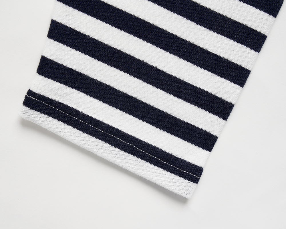 Organic Cotton Long Sleeve Stripe Tee - Mens